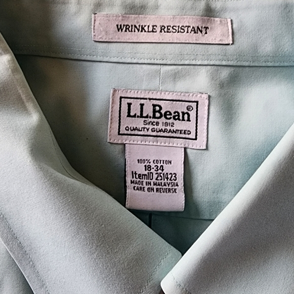 L.L. Bean Long Sleeve Button Down Shirt - Picture 3 of 4